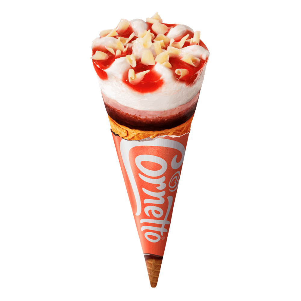 Cornetto aardbei Ola 24 stuks x 120 ml