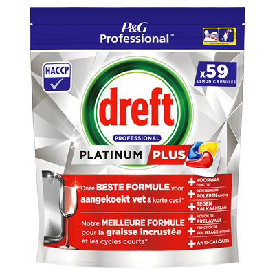 Vaatwastabletten P&G Dreft regular zak 59 stuks