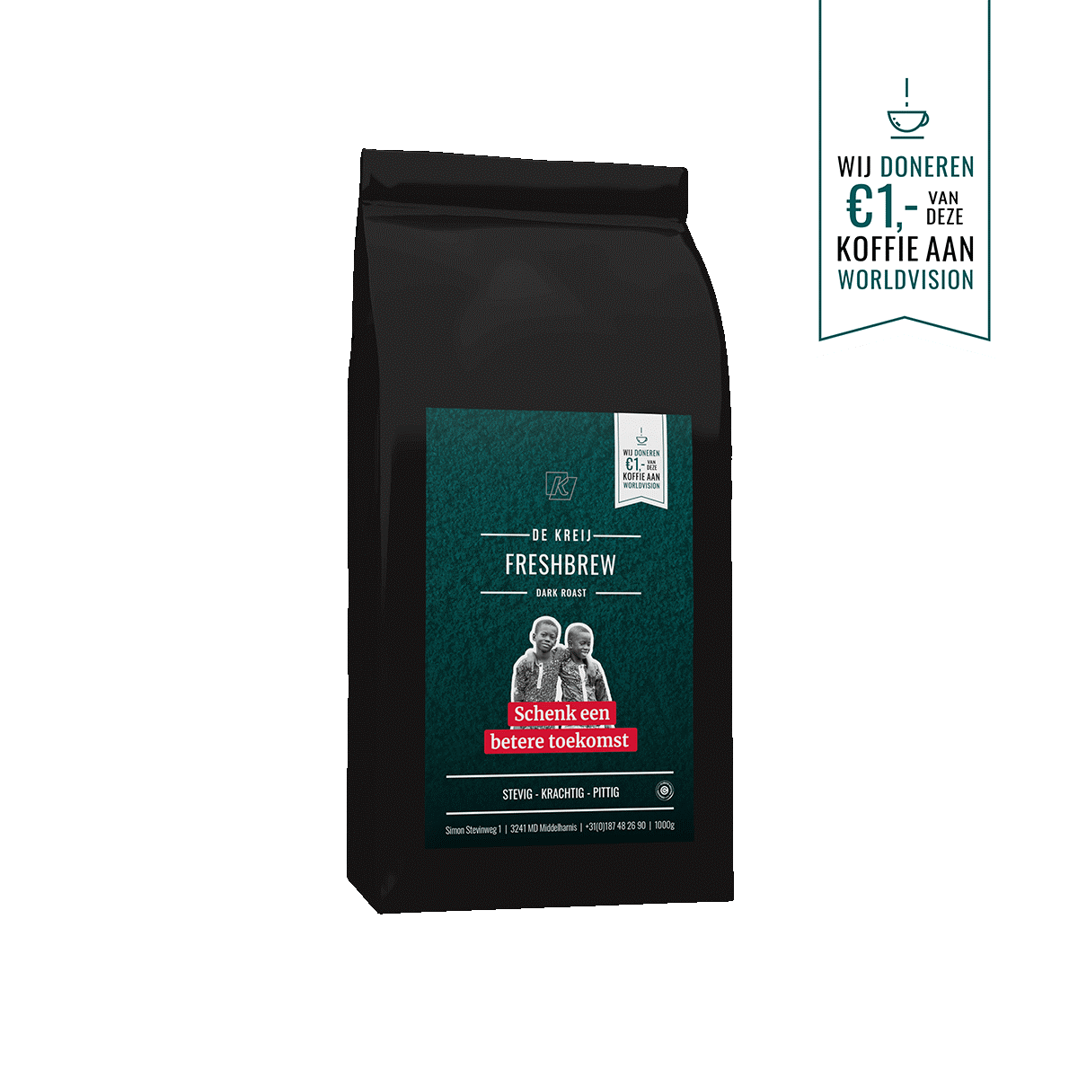 Fresh Brew medium roast De Kreij zak 1 kg