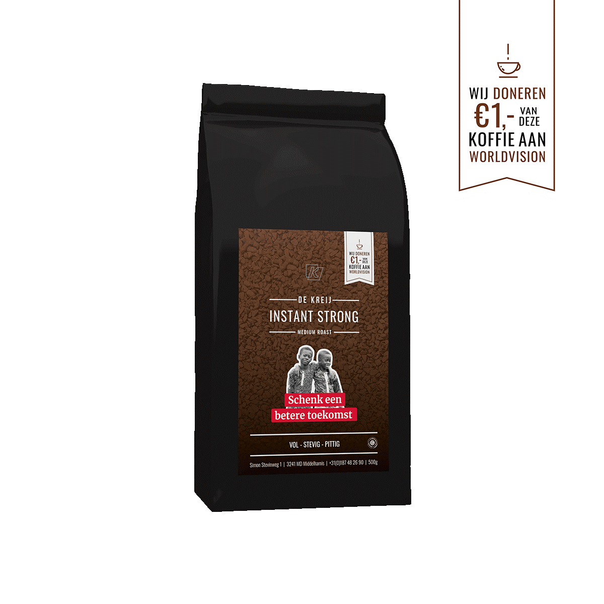 Instant koffie medium roast De Kreij zak 500 gr