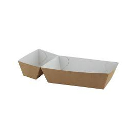Bakje A22 karton bruin/wit Conpax 100 stuks