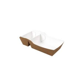 Bakje A23 karton bruin/wit Conpax 100 stuks